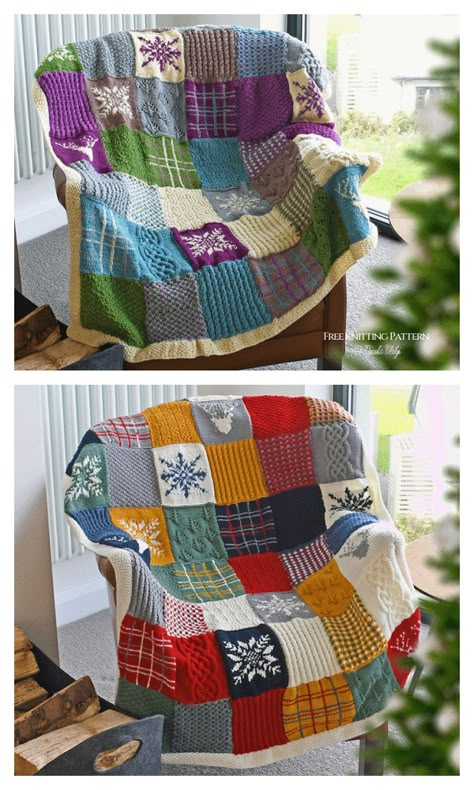 Highland Christmas Blanket Free Knitting Pattern Christmas Knitting Blanket, Knitting Christmas Blanket, Christmas Blanket Knitting Patterns Free, Fair Isle Blanket Pattern, Knit Christmas Blanket, Christmas Blanket Knitting Pattern, Knit Sampler Blanket Free Pattern, Christmas Blanket Crochet Pattern, Highland Christmas