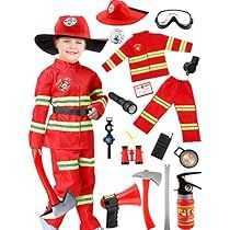 Firefighter Pants, Firefighter Outfit, Firefighter Halloween, Fireman Costume, Kids Role Play, Toddler Fancy Dress, Small Speaker, Firefighter Costume, Toy Accessories