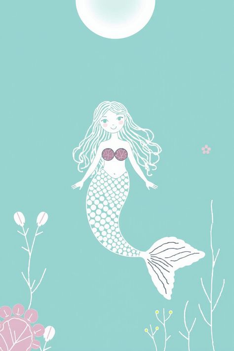 Check Out This Mermaid Simple Drawing & 12+ Other Mermaid Drawing Ideas! #drawinginspiration #drawingideas Simple Mermaid Drawing, Mermaid Drawing Ideas, Coral Reef Drawing, Starfish Drawing, Hibiscus Flower Drawing, Cherry Blossom Drawing, Sea Creatures Drawing, Mythical Sea Creatures, Mermaid Drawing