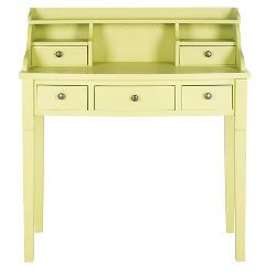 Carter Desk - Safavieh® Secretary Desk With Hutch, Wood Secretary Desk, Green Desk, French Victorian, Cubby Storage, Desk Hutch, Big Desk, Secretary Desks, Best Desk