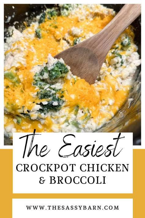 Crockpot Chicken Broccoli Rice, Crockpot Chicken And Broccoli, Chicken Tenders Crockpot, Frozen Chicken Crockpot Recipes, Simple Crockpot Chicken, Healthy Chicken And Broccoli, Chicken Broccoli Crockpot, Crockpot Rice Recipes, Easy Healthy Crockpot