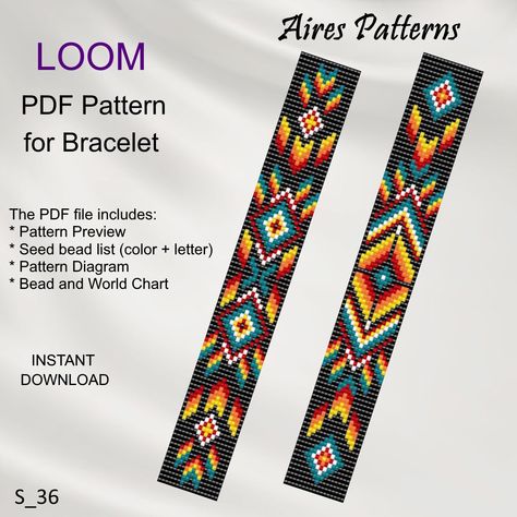 Seed Bead Designs Pattern, Native Beading Patterns Design, Bead Designs Pattern, Beaded Loom Patterns, Seed Bead Loom Patterns Free, Loom Beading Patterns Free, Bead Loom Bracelets Patterns, Bead Weaving Patterns Free, Bead Loom Bracelet Patterns