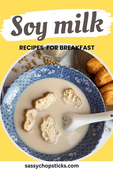 This freshly made soy milk is packed with nutrients and free from additives. Perfect for adding to your morning coffee and smoothies or enjoying on its own. 🥛🌱 Soy Milk Recipes, Milk Recipes, Soy Milk, Drink Milk, Chopsticks, In Water, Vegan Gluten Free, Vegan Vegetarian, Morning Coffee