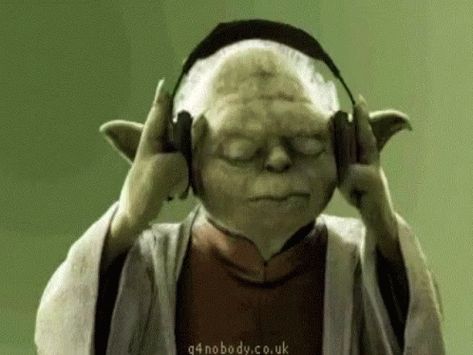 Yoda Listening GIF - Yoda Listening StarWars - Discover & Share GIFs Yoda Gif, Phone Gif, Neighborhood Sweater Weather, Angela King, 30 Day Writing Challenge, Head Phones, Leonard Cohen, Writing Challenge, Disney Marvel