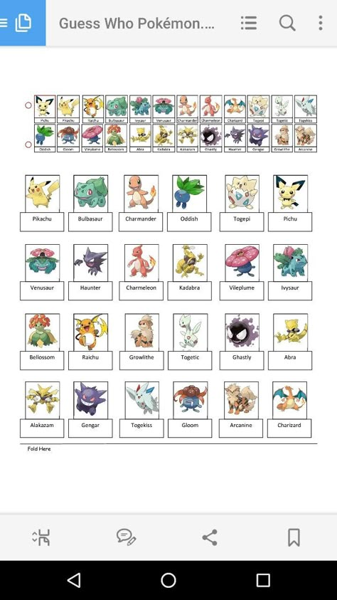 Guess Who Character Sheets, Pokemon Character Sheet, Speech Therapy Apps, Bored Games, Travel Printables, Esl Games, Pokemon Diy, Poke Ball, Fun Crafts To Do