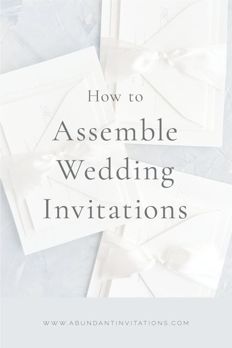 How to Assemble Your Wedding Invitations - What order do the pieces go in? How do I seal the envelopes? Do I take them to the post office? Can I put them in the mailbox? How To Pack Wedding Invitations, How To Put Together Wedding Invitations, What Should Be Included In Wedding Invitations, How To Stuff Wedding Invitations, How To Wedding Invitations, How To Send Wedding Invitations, How To Package Wedding Invitations, How To Assemble Wedding Invitations, How To Do Wedding Invitations