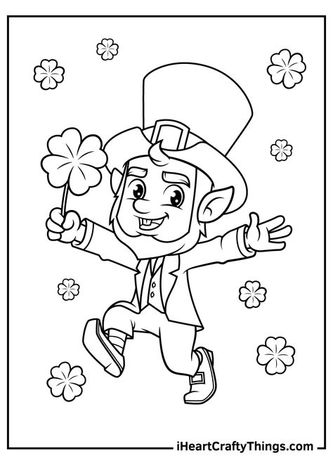 Leprechaun Coloring Page, Leprechaun Pictures, Irish Folklore, Coloring Page Ideas, Easy Coloring Pages, Page Ideas, Coloring Pages To Print, Free Coloring Pages, Colouring Pages