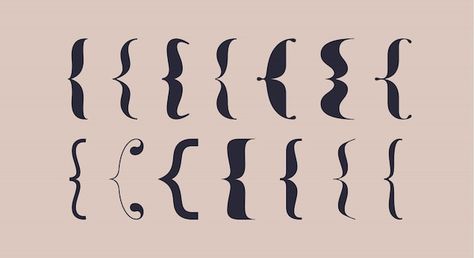 Curly Bracket, Braces, Premium Vector, Brand Identity, Graphic Resources, Illustration Art, Typography, ? Logo, Music