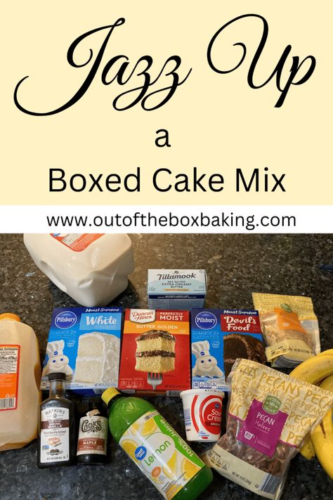 Jazz up a Boxed Cake Mix: 12 Easy Hacks Box Cake Mix Hacks, Coconut Lime Cake, Yule Log Cake Recipe, Yellow Cake Mix Recipes, Cake Mix Doctor, Box Lemon Cake, Boxed Cake Mixes Recipes, Yule Log Cake, Cake Mix Desserts