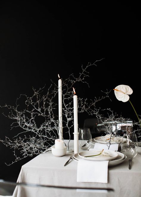 Modern, contemporary & minimal bridal inspiration via Magnolia Rouge Anti Bride, Wedding Reception Flowers, Tablescape Inspiration, Minimal Wedding, Sydney Wedding, Autumn Leaf, Wedding Tablescapes, Bridal Inspiration, Minimalist Wedding