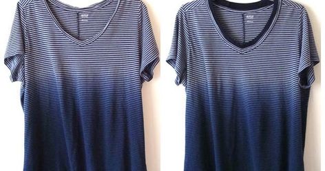 Fix a low t-shirt neckline: BEST video tutorial on adding a neckline binding to knits! Fix A Low Neckline, T Shirt Tutorial, Sewing Alterations, Sewing Things, Low Neckline, Sewing Skills, Sewing Tips, V Neckline, Sewing Hacks