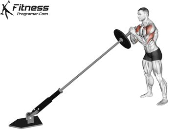 How to do Incline Landmine Press Landmine Press Shoulder, Landmine Workout, Landmine Exercises, Best Crossfit Workouts, Upper Body Workout Gym, Emom Workout, Muscles Workout, Gym Workout Guide, Cable Workout