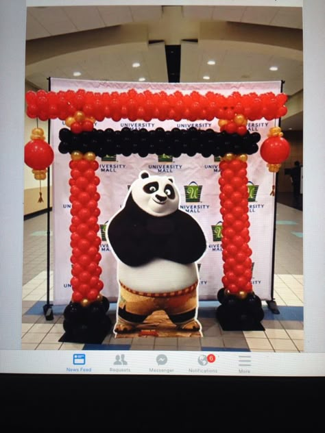 Panda Birthday Theme, Mulan Party, Kung Fu Panda Party, Panda Themed Party, Chinese Party, Panda Birthday Party, Panda Decorations, Deco Ballon, Ninjago Birthday