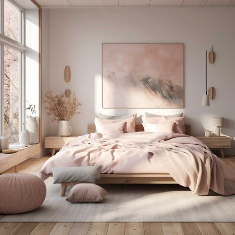 10+ Inspirational Pink Scandinavian Bedroom Designs to Adore • 333+ Images • [ArtFacade] Modern Pastel Bedroom, Pastel Bedrooms, Pastel Bedroom, Scandinavian Design Bedroom, Feminine Bedroom, Pink Bedroom Decor, Bedroom Trends, Beige Bedroom, Scandinavian Bedroom