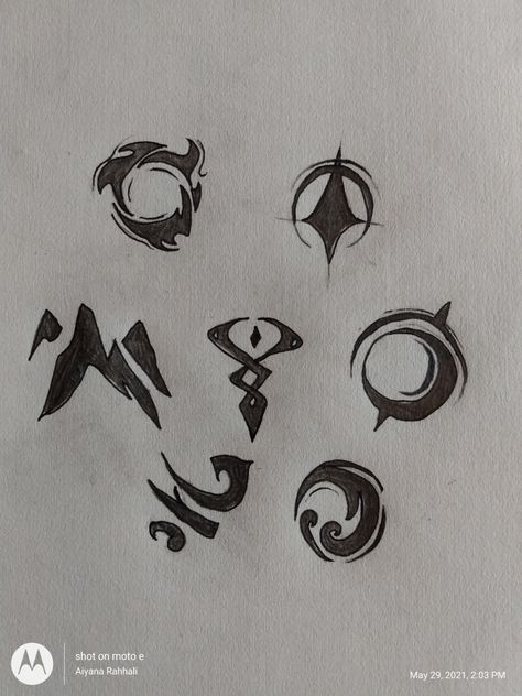 These are the six (seven if you are including dark magic) primal sources in the dragon Prince: the Sun, the moon, the stars, the sky, the earth, and the ocean Dragon Prince Tattoo Ideas, The Dragon Prince Magic Runes, Sun And Dragon Tattoo, The Dragon Prince Tattoo, The Dragon Prince Primal Sources, Dragon Prince Tattoo, Dragon Prince Magic, Dark Magic Spells, Sun Dragon