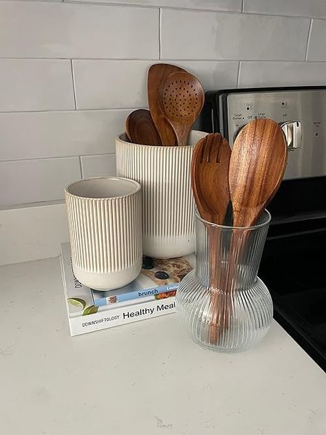 Check out this video Elevate your kitchen decor with one these spatula holders! #thisorthat from Savannah's Amazon Storefront Spatula Holder, Store Fronts, Savannah Chat, Kitchen Decor