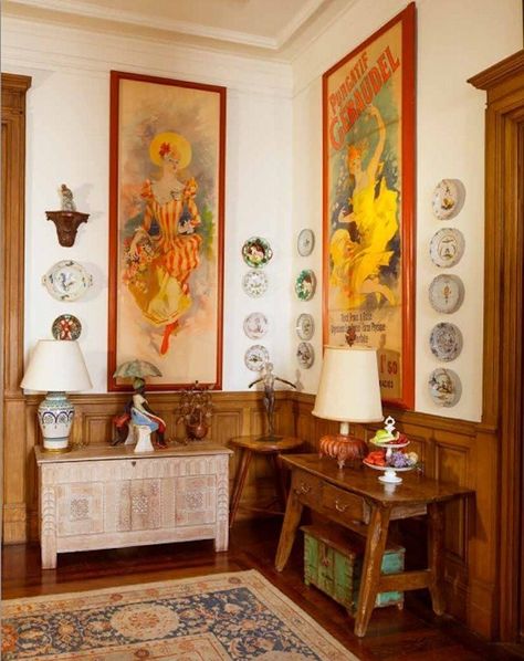 First Look Inside Lauren Bacall's Dakota Apartment of 53 Years - Celebrity Real Estate - Curbed NY Central Park Apartment, Vintage French Posters, French Theme, Collectible China, New York City Apartment, French Poster, Lauren Bacall, Iconic Buildings, Nyc Apartment