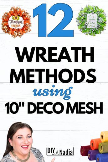 Deco Mesh Wreaths Tutorials Christmas, 10 Inch Deco Mesh Wreath Tutorial, Blue Wreath Ideas, Deco Mesh Christmas Wreaths Diy Video Tutorials, Deco Mesh Wreath Ideas, Mesh Tubing Wreath, Wreath Methods, Easy Mesh Wreath, Deco Mesh Bows