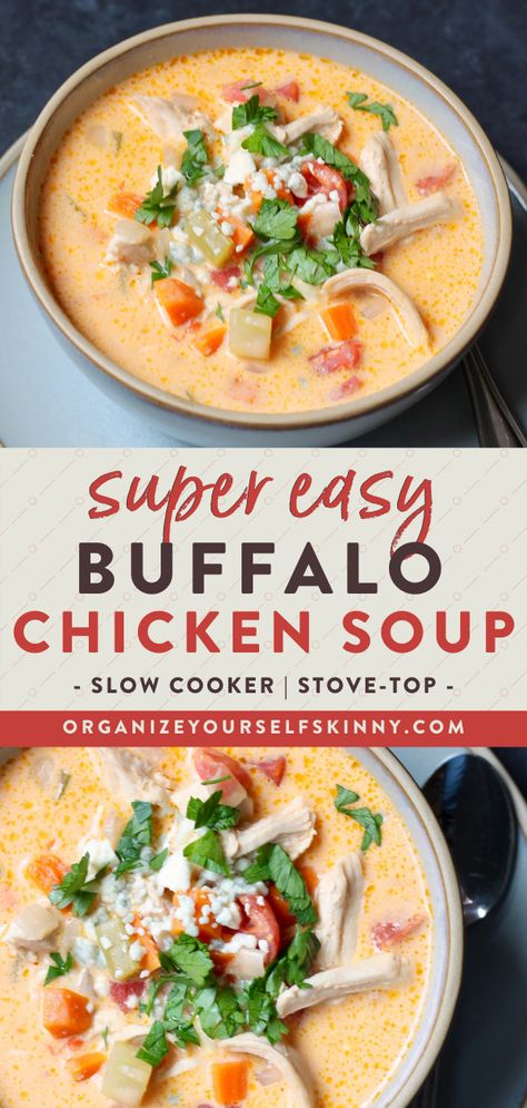 Souper Cubes Chicken Wing Soup Buffalo, Buffalo Wing Soup Recipe, Easy Buffalo Chicken Soup, Wing Flavors, Chicken Soup Slow Cooker, Chicken Soup Crockpot, Buffalo Chicken Soup, Easy Buffalo Chicken, Buffalo Chicken Dip Recipe