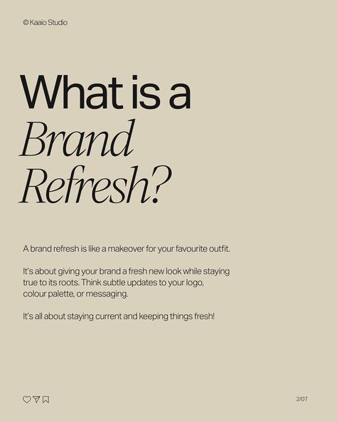 With all the brand refresh updates, I thought it’ll be a good time for some “lingo refresh”, and remind ourselves the difference between a brand refresh and a rebrand. PLUS: a case study to really drive the point home! 🎉 . . . #Brandlogodesign #graphicsdesign #branddesign #brandidentity #packagingdesign #brandingproject #brandinspiration #sustainabledesigner #branddesigner #graphicsdesigner #branding #rebrand#brandrefresh #lifestylebrand #beautybrand #foodbrand Rebranding Announcement Instagram, Brand Packaging Design, Brand Refresh, Jewelry Brand, Branding Inspiration, Brand Packaging, Brand Strategy, Branding Design Logo, Good Time