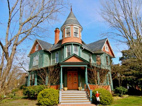 Turret House, Salisbury Maryland, Eastern Shore Maryland, Victorian Style Homes, Coastal Plain, Victorian Houses, Beautiful Houses, Beautiful Spaces, Eastern Shore