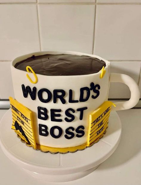 Boss Cake Ideas Office, Boss Humor, Worlds Best Boss, Boss Birthday, Bosses Day, Boss' Day, Birthday Cakes For Women, Best Boss, Cake Boss