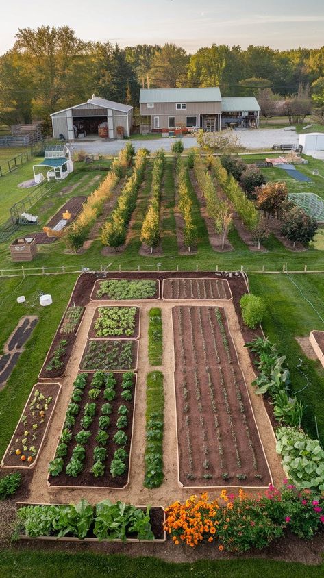 Self-Sufficient Backyard: Ultimate Guide to Sustainable Living 2024 Diy Root Cellar, Homestead Layout, Root Cellars, Acre Homestead, Farm Layout, Vegetable Garden Planning, Homestead Gardens, Root Cellar, Farm Lifestyle