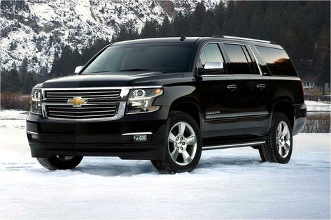 Family Cars Suv, Chevrolet Suv, Black Suv, Suv Comparison, Black Car Service, Interior Luxury, Suv Cars, Chevy Suburban, Chevy Tahoe