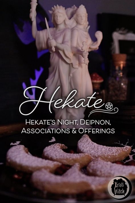 Hekate/Hecate's Night, Deipnon, Associations & Offerings Hekate Night Ritual, Hekate Deipnon, Night Of Hecate Ritual, Night Of Hekate, Deipnon Hekate, Hekates Night, Night Of Hecate, Hecate Goddess Offerings, Hekate Night