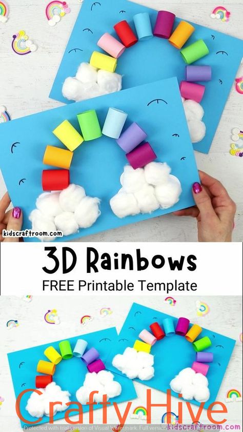 10 Creative Craft Ideas for Every Occasion (Gifts, Décor & More) Fun Easy Crafts For Kindergarten, Prek 3d Art, Craft Foam Projects, Simple Craft Ideas For Kids, Creative Craft Ideas, Babysitting Crafts, May Crafts, Cardstock Crafts, Spring Art Projects