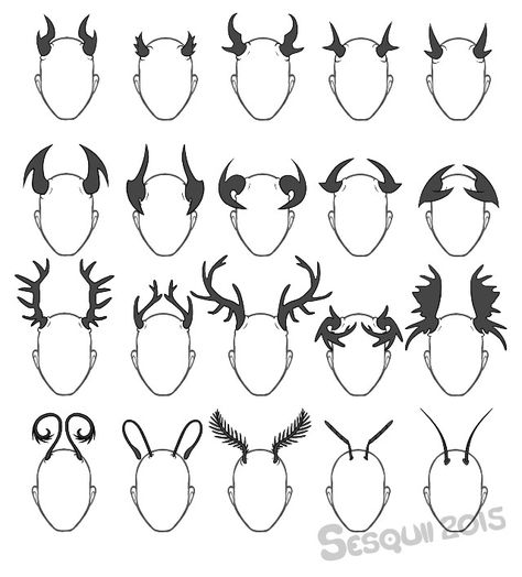 Horn designs 강아지 그림, Drawing Expressions, Creature Concept Art, Anime Drawings Tutorials, Drawing Base, Drawing Poses, Art Drawings Sketches, Art Reference Photos, Drawing People