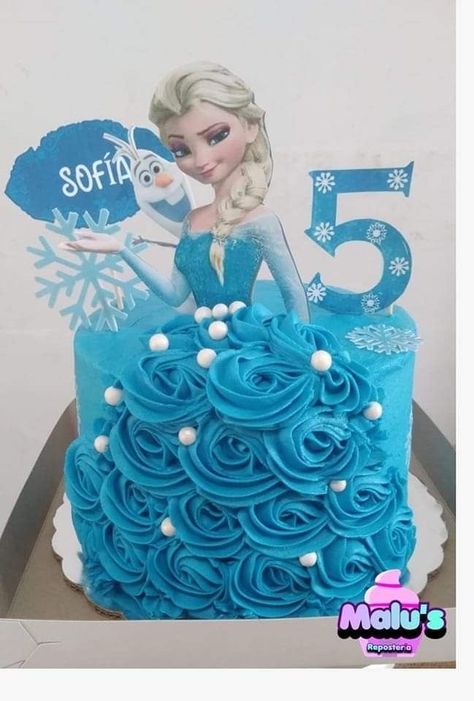 Frozen Cake Designs, Elsa Torte, Elsa Birthday Cake, Elsa Cake Toppers, Frozen Birthday Party Cake, Pastel Frozen, Frozen Themed Birthday Cake, Elsa Cake Frozen, Bolo Frozen