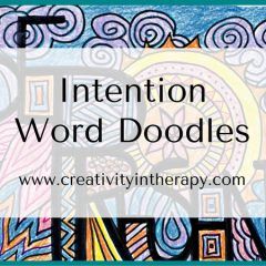 Torn Paper Transformations - Creativity in Therapy Word Doodles, Art Therapy Directives, Therapeutic Recreation, Creative Arts Therapy, Recreation Therapy, Counseling Kids, Word Collage, New Year Art, Creativity Exercises