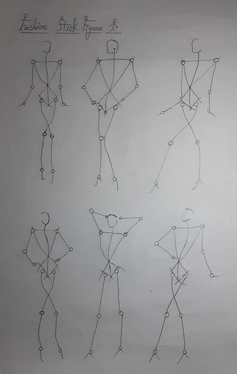 Stick Figure Fashion Illustration, Stick Figures Fashion Illustration, Fashion Stick Figures, Stick Figure Poses Drawing, Fashion Figure Tutorial, Stick Figure Illustration, Stick Figure Sketch, Fashion Croquis Tutorial, Fashion Figure Sketching