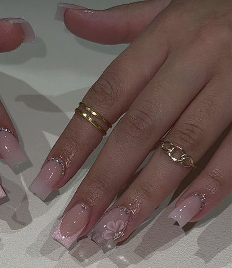 Spring Nail Ideas, Girly Acrylic Nails, Casual Nails, Simple Acrylic Nails, Classy Acrylic Nails, Short Square Acrylic Nails, Acrylic Nails Coffin Pink, Soft Nails, Unique Acrylic Nails