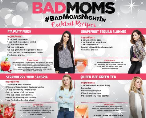 Bad Moms Movie, Mom Brunch, Bday Brunch, Ladies Night Party, Moms' Night Out, Bad Moms Club, Moms Night, Mom Party, Bad Mom