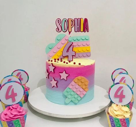 Popit Cake, Popit Birthday, Lol Doll Cake, Chocolate Drip Cake, Second Birthday Ideas, Chocolate Drip, Doll Cake, Baking Cupcakes, Drip Cakes