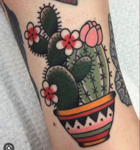 Tattoo Succulent, Succulent Tattoo Ideas, Traditional Tattoo Filler, Traditional Tattoo Woman, Succulent Tattoo, Traditional Tattoo Inspiration, Cactus Tattoo, Traditional Style Tattoo, Traditional Tattoo Sleeve