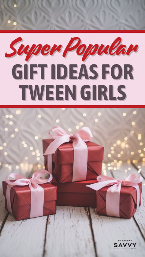 Pre Teen Girl Gift Ideas, Tween Gift Guide, Tween Gifts, Preteen Girl Gifts, Christmas Gifts for Girls, Gifts for Preteens Gifts For Girls 10-12, Gift Ideas For Girls 10-12, Gifts For Girls 8-10, Gift Ideas For Anyone, Girl Gift Ideas, Best Gifts For Girls, Make Her Smile, Christmas Gifts For Girls, Tween Outfits