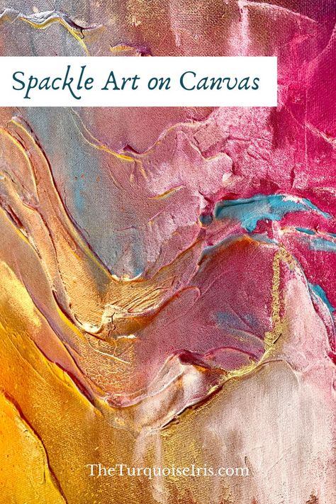 Spackle Art, Sparkle Art, Texture Painting Techniques, Sunset Canvas Painting, Painting Ideas Easy, Easy Acrylic Painting, Diy Abstract Canvas Art, Mixed Media Art Canvas, Texture Painting On Canvas