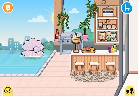 Toca Boca Mansion Pool Ideas, Toca Boca Pool Ideas, Pool Mansion, Toca Boca House, Ideas De Piscina, Ideas Toca Boca, Mansion Aesthetic, Mansion Ideas, Adorable Homes Game