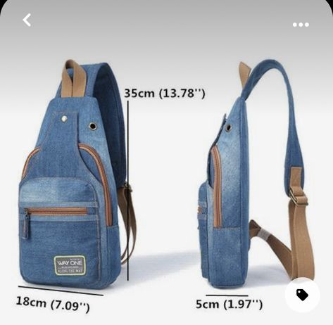 Sling Bags Women Diy, Tas Denim, Sling Bags Women, Canvas Sling Bag, Denim Backpack, Outdoor Canvas, Small Bathroom Ideas, Bathroom Ideas Modern, Women Travel