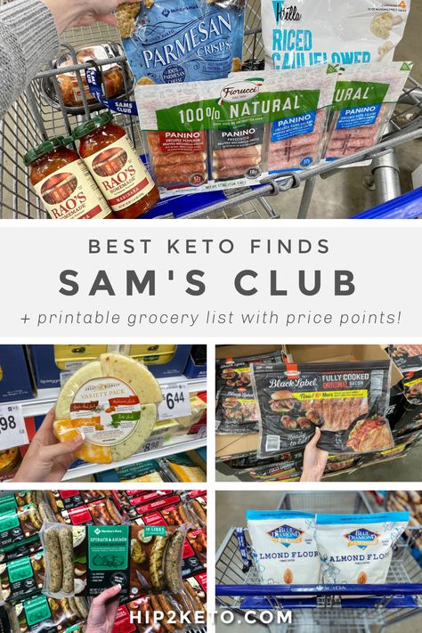 Sams Keto Shopping List, Keto At Sam’s Club, Dinner Ideas Sams Club, Sams Healthy Shopping List, Macro Friendly Foods At Sams Club, Sams Club Healthy Meals, Sams Club Dinners Meals, Sam’s Club Shopping List, Sam’s Club Meal Prep