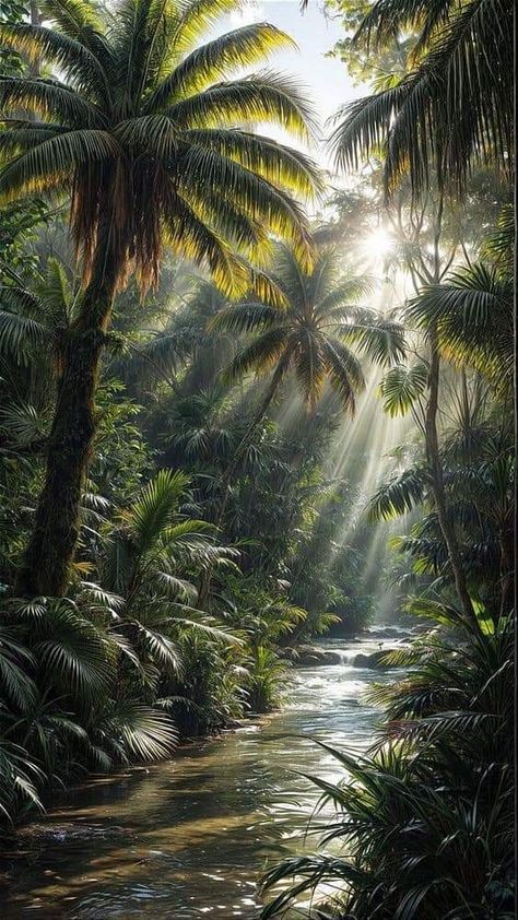 Sukoon Images, Jungle Landscape Photography, Jungle Scene, Dreamy Artwork, Scenery Pictures, Open World, Landscape Art Painting, Beautiful Landscape Wallpaper, Scenery Nature