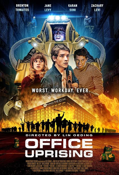 Office uprising / Lin Oeding - 2018 Office Uprising, Jane Levy, Ian Harding, Brenton Thwaites, Film Netflix, 2018 Movies, Mind The Gap, Netflix Movie, Hollywood Studios