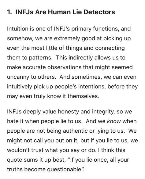 Lying To An Infj, Human Lie Detector Quotes, Infj Empath Quotes, Infj Door Slam Explained, Infj Struggles, Infj Sexuality, Meyers Briggs, Infj Psychology, Lie Detector