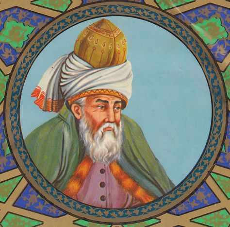 portrait of Rumi, 13th century Persian poet (1207-1273) Best Rumi Quotes, Rumi Poem, Jalaluddin Rumi, Sufi Mystic, 15th Quotes, 17 December, Rumi Quotes, Self Realization, Dalai Lama