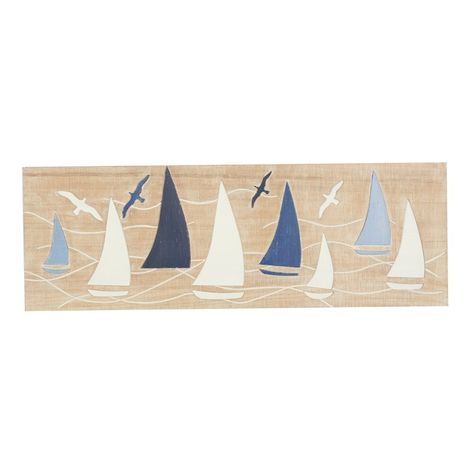 Wall Decor Sailboats 15 x 31 Inch Brown Metal Boat Wall Decor, Sailboat Wall Decor, Sailboat Wall Art, Beach Property, Pine Walls, Boat Wall, Crystal Beach, Shore House, Coastal Wall Decor