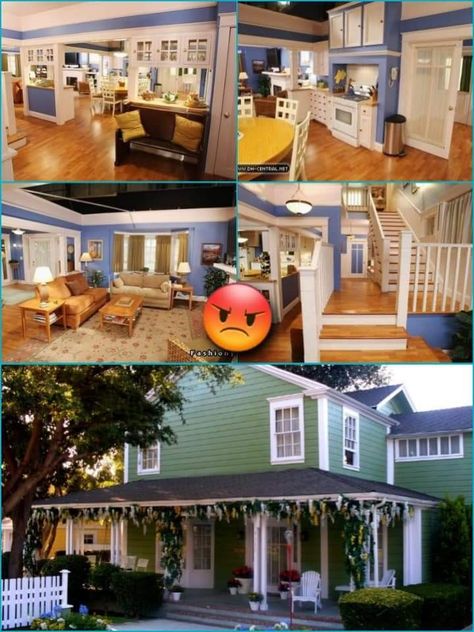 Desperate Housewives 🍎 Homes, Settings Desperate Housewives Aesthetic, Desperate Housewives House, 90s Black Culture Aesthetic, Tv Houses, Wisteria Lane, Desperate Housewives, Stars Hollow, House Exteriors, The Sims4