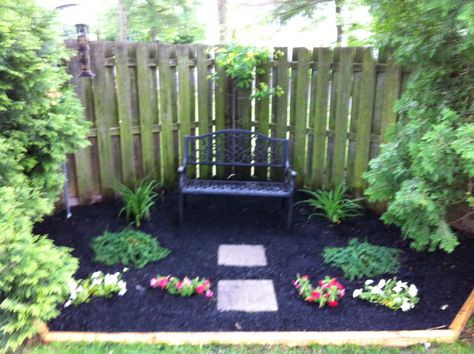 Mom Mom & Pop Pop Memorial Garden Corner Memorial Garden Ideas, Diy Memorial Garden Ideas, Memory Garden Ideas Diy Memorial, Memorial Gardens Backyard, Backyard Memorial Garden Ideas, Memorial Garden Ideas Diy, Memory Garden Ideas Diy, Memorial Garden Ideas, Dog Cemetery